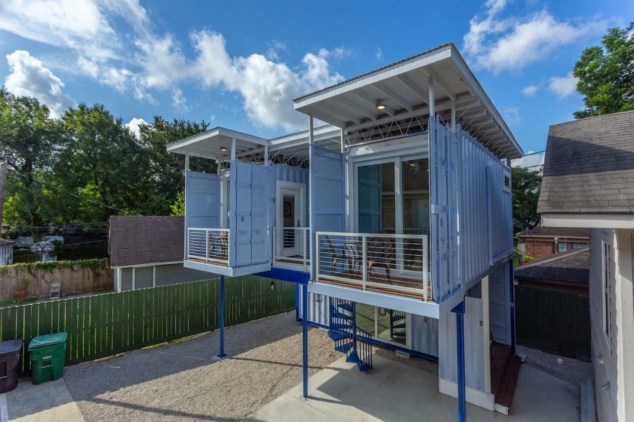 Ferienwohnung East Downtown Micro-Luxe Container Living Pod #9 Houston Exterior foto