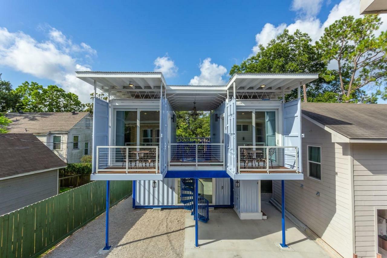 Ferienwohnung East Downtown Micro-Luxe Container Living Pod #9 Houston Exterior foto