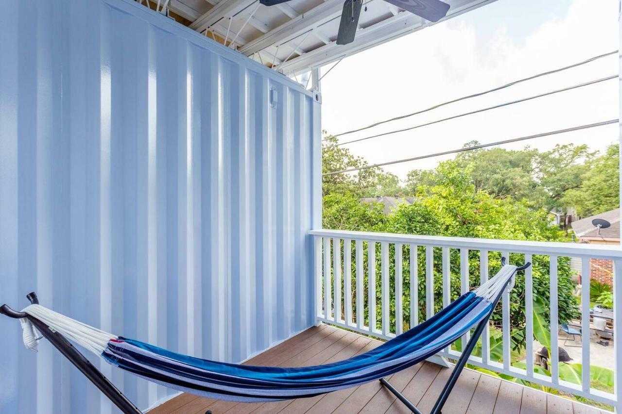 Ferienwohnung East Downtown Micro-Luxe Container Living Pod #9 Houston Exterior foto